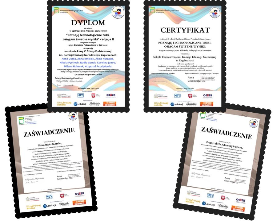 Finał Ogólnopolskiego Projektu Edukacyjnego „Poznaję technologiczne triki, osiągam świetne wyniki”