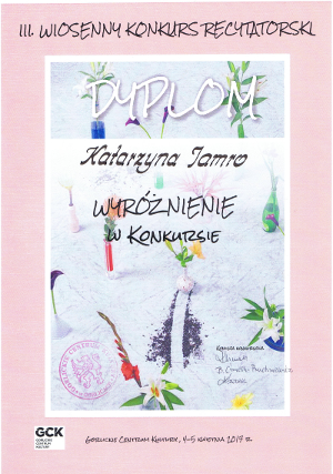 treci wiosenny konkurs recytatorski